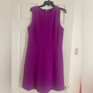 The Limited Vibrant Purple/Dark Pink Mini Dress- perfect for work!